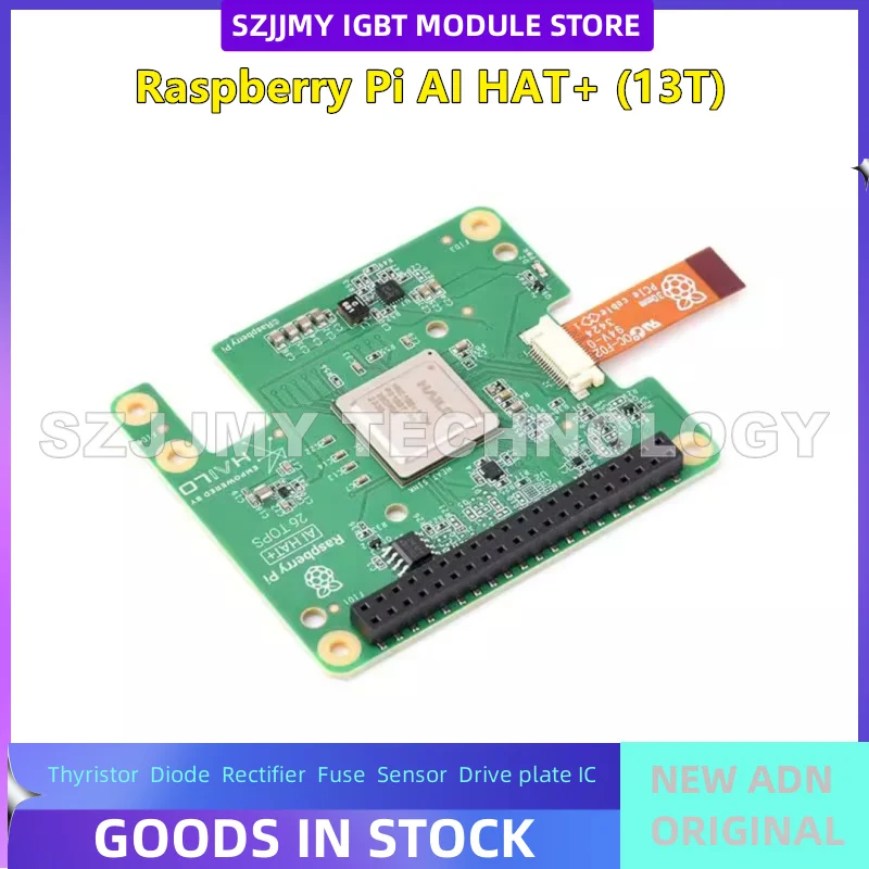

Raspberry Pi 5 Pi AI HAT + плата расширения разработки искусственного интеллекта Hailo AI 13/26 TOPS Высокая компьютерная мощность