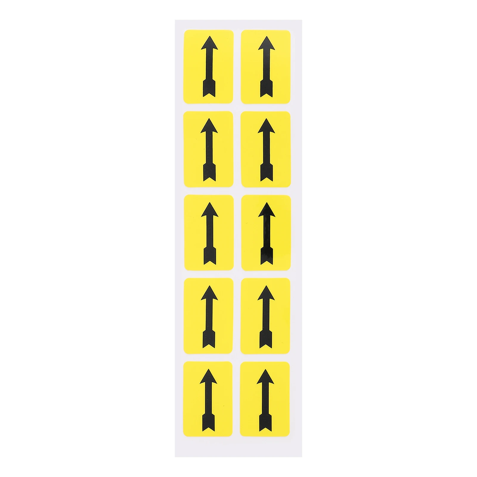 10pcs Direction Arrow Stickers Warning Indicating Decals Equipment Safety Caution Adhesive Directional Sign Stickers For
