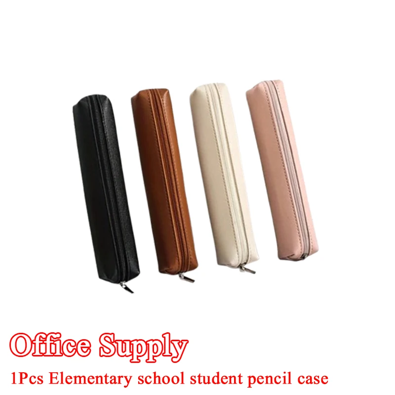 1pc Mini Makeup Pencil Case Bag Premium Faux Leather Pencil Case: The Perfect Combination Of Fashion And Function
