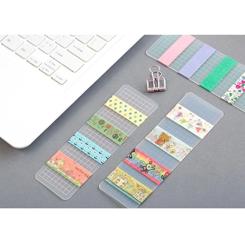 

Portable 5x15cm Tape Board PVC Cards Storage Tape Separate for Journal DIY Crafts Scrapbooking best sale