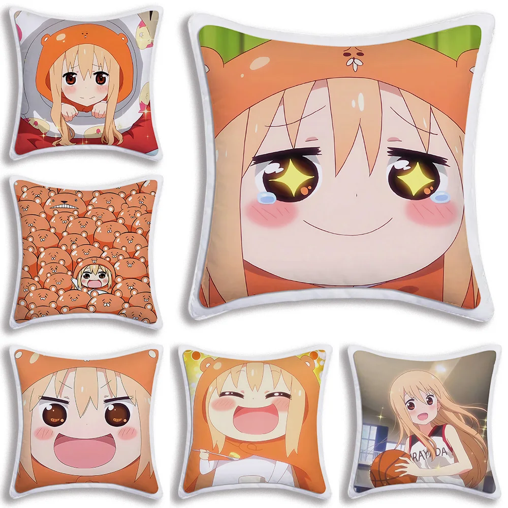 

Doma Umaru Pillow Covers Cartoon Sofa Decorative Home Double-sided Printing Short Plush Cute Cushion Cover