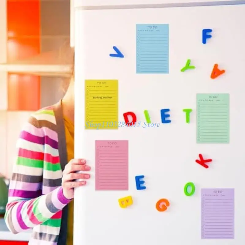 R6FF Colorful Note Paper 360Sheets 6x4Inch Adhesive Note Pad Notes Paper Lined Pocket Notepads for Writing Journaling