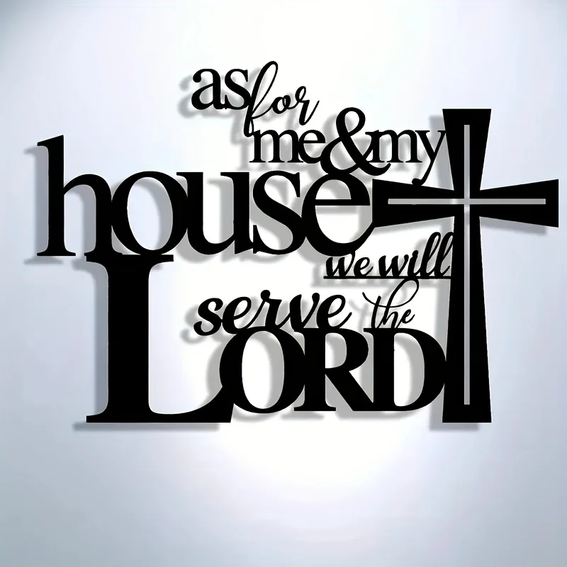 

Elegant Metal Fashionable Hollow Cross Wall Art - Multifunctional decoration suitable for various occasions such as home, office