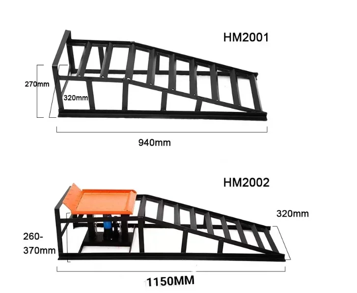 Высокое качество, горячая распродажа, 2-тонная автомобильная рампа, сверхмощная стальная автомобильная рампа для продажи
