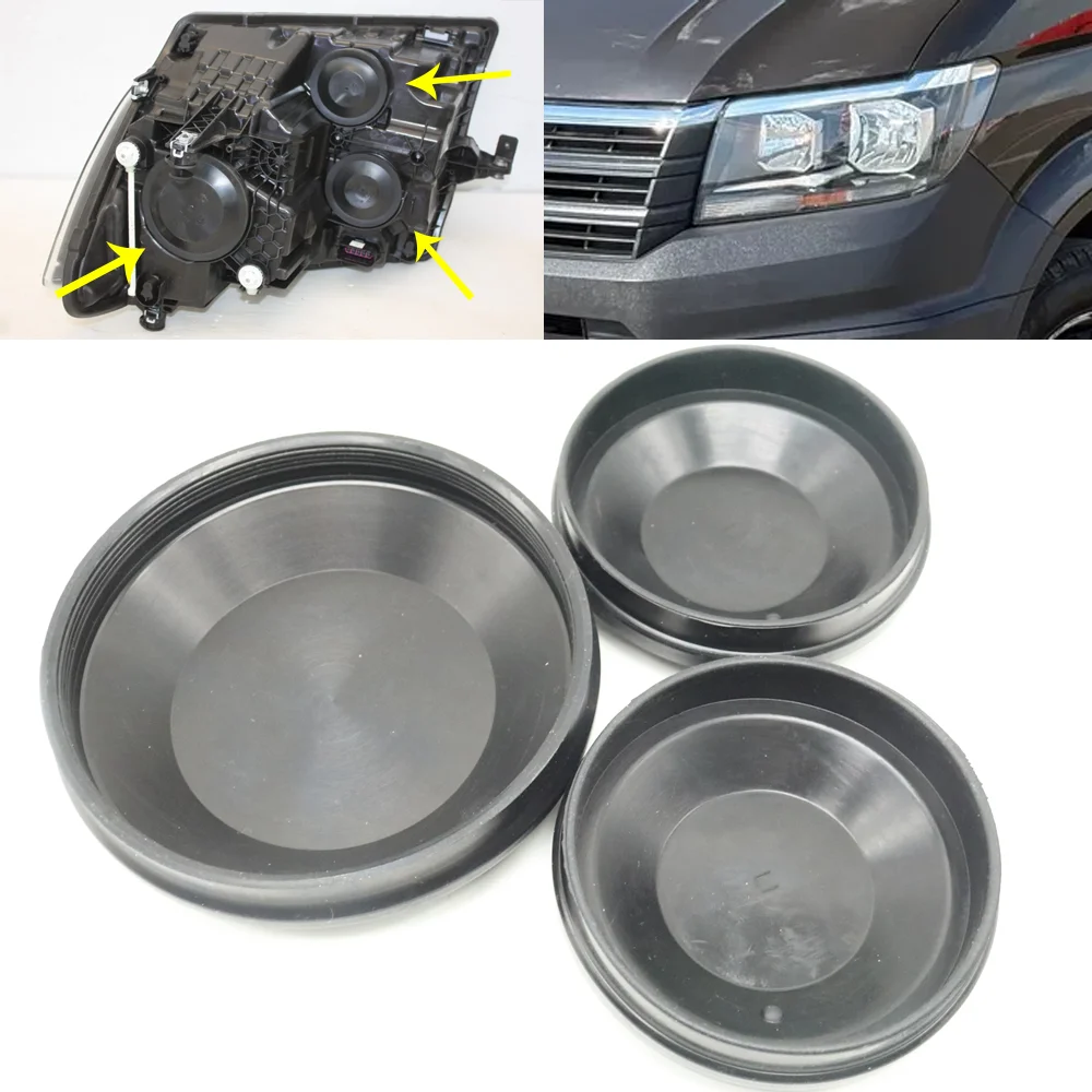 

Комплект из 3-х пылезащитных резиновых крышек для фар, водонепроницаемые уплотнительные колпачки для задних ламп VW Volkswagen Crafter MK2 2017-2026