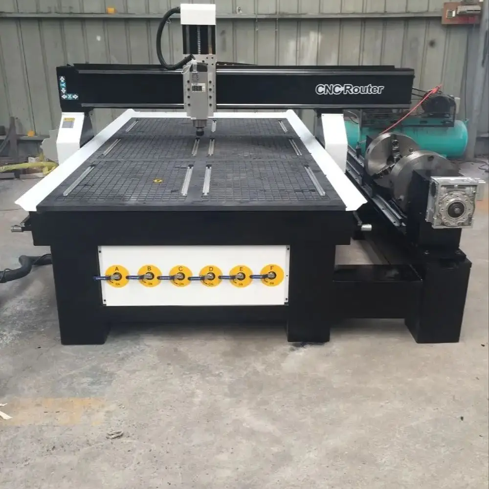 

1500*3000mm 2023 Hot Sale High Precision Metal CNC Engraving Machine Business Wood Cnc Router 1325 with 3d 4 Axis Rotary 200mm