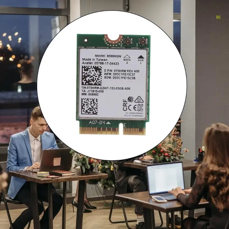 Совместимые с Wi-Fi сетевые карты WLAN 9560NGW Wi-Fi карта 300 Мбит/с Беспроводная связь 9560 Прямая поставка