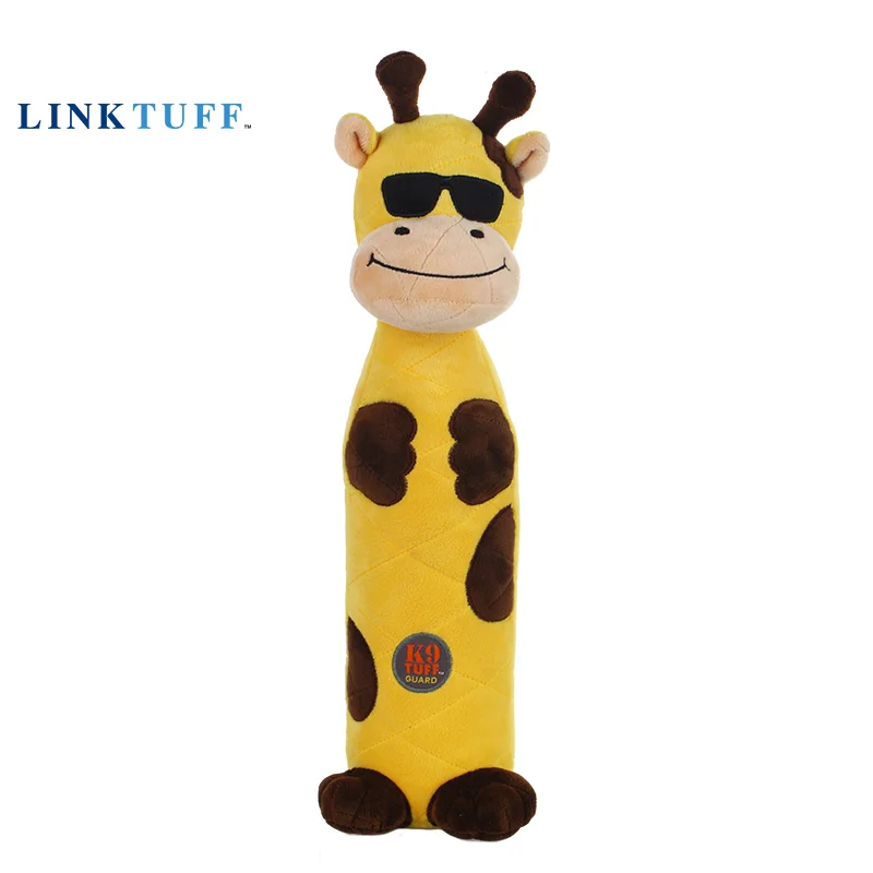 Linktuff Pet Dog Squeaky Training Toys (Plastic Bottle Inside) - Giraffe/Chimpanzee/Crocodile/Rhinoceros