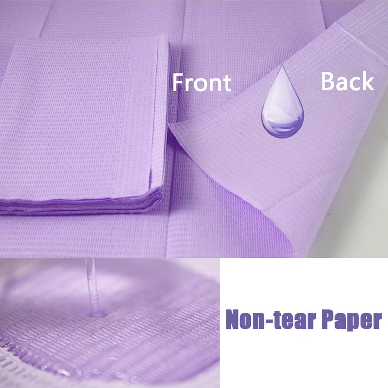 20pcs Purple Nail Art Table Mat Disposable Tablecloths Waterproof Gel Polish Clean Pads Nail Napkins Paper Manicure Salon Tools