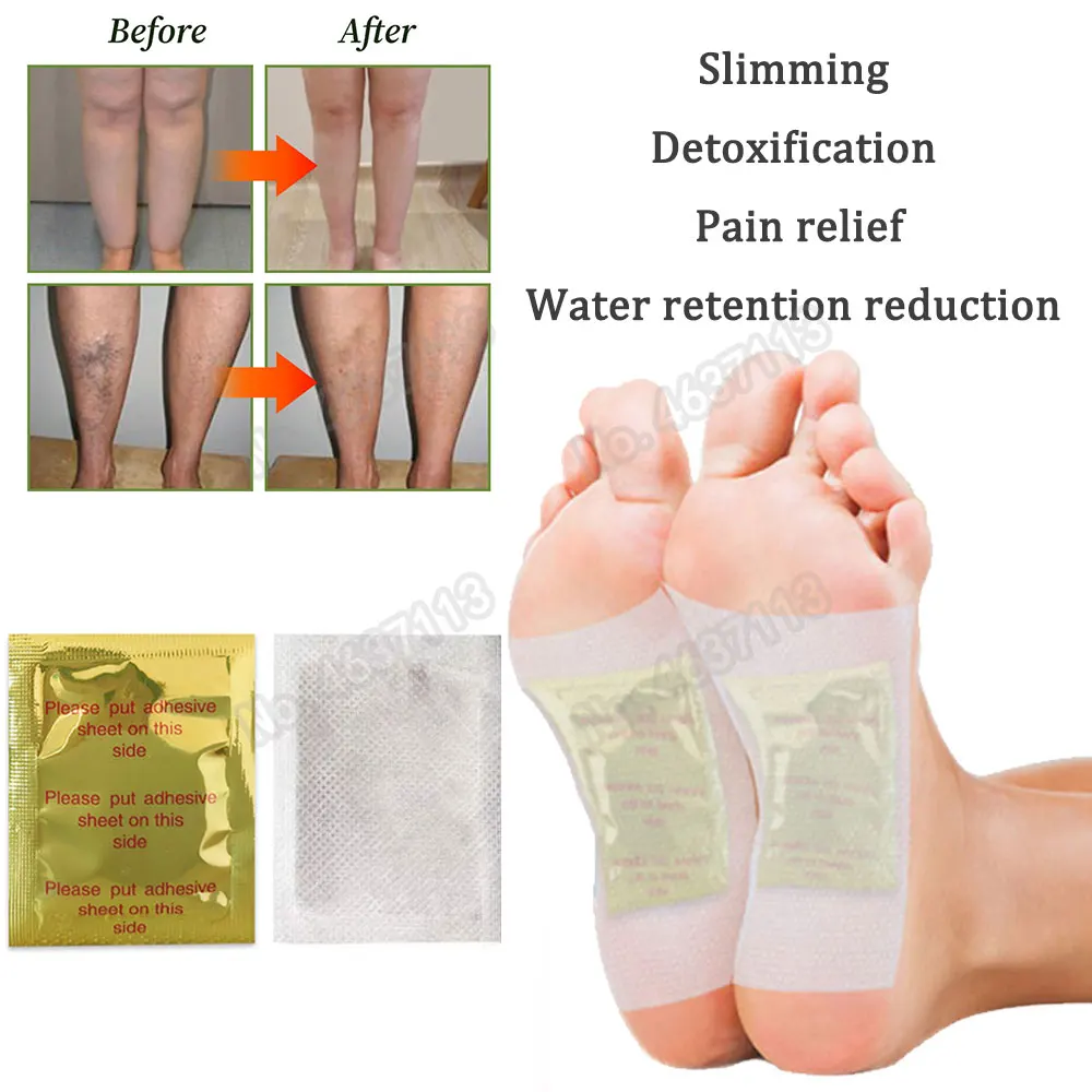 20pcs Detox Foot Patch Deep Cleansing Improve Sleep Remove Toxin Relieve Stress Weight Loss Foot Pads Foot Patches Health Care