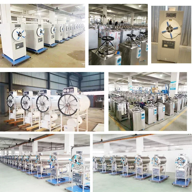 Desktop Dental Autoclave Machine 16L 24L High Pressure Steam 134 ℃ Stainless Steel Sterilizer 110V 220V