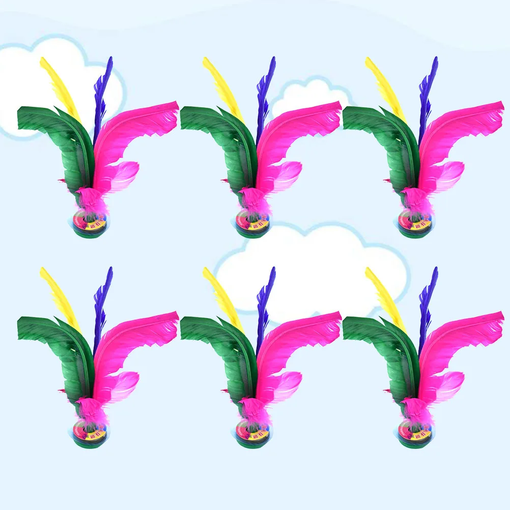 

6Pcs Colorful Kicking Shuttlecock High Quality Game for Kids Adults Exercise Body Flexibility Muscle Strength