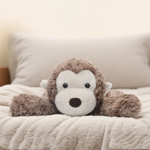 35cm Jim Monkey Plush Toy-Ultra-Soft Collectible Stuffed Animal Monkey Gift Shy Monkey Kid Collector Birthday Funny Party Gifts