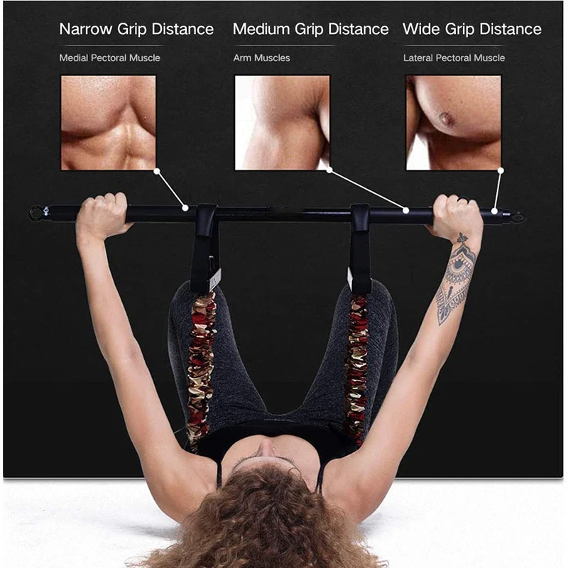 Adjustable Resistance Bands Bench Press Pull rope Chest Builder Workout Equipment Arm Expander Resistance Training for Home Gym