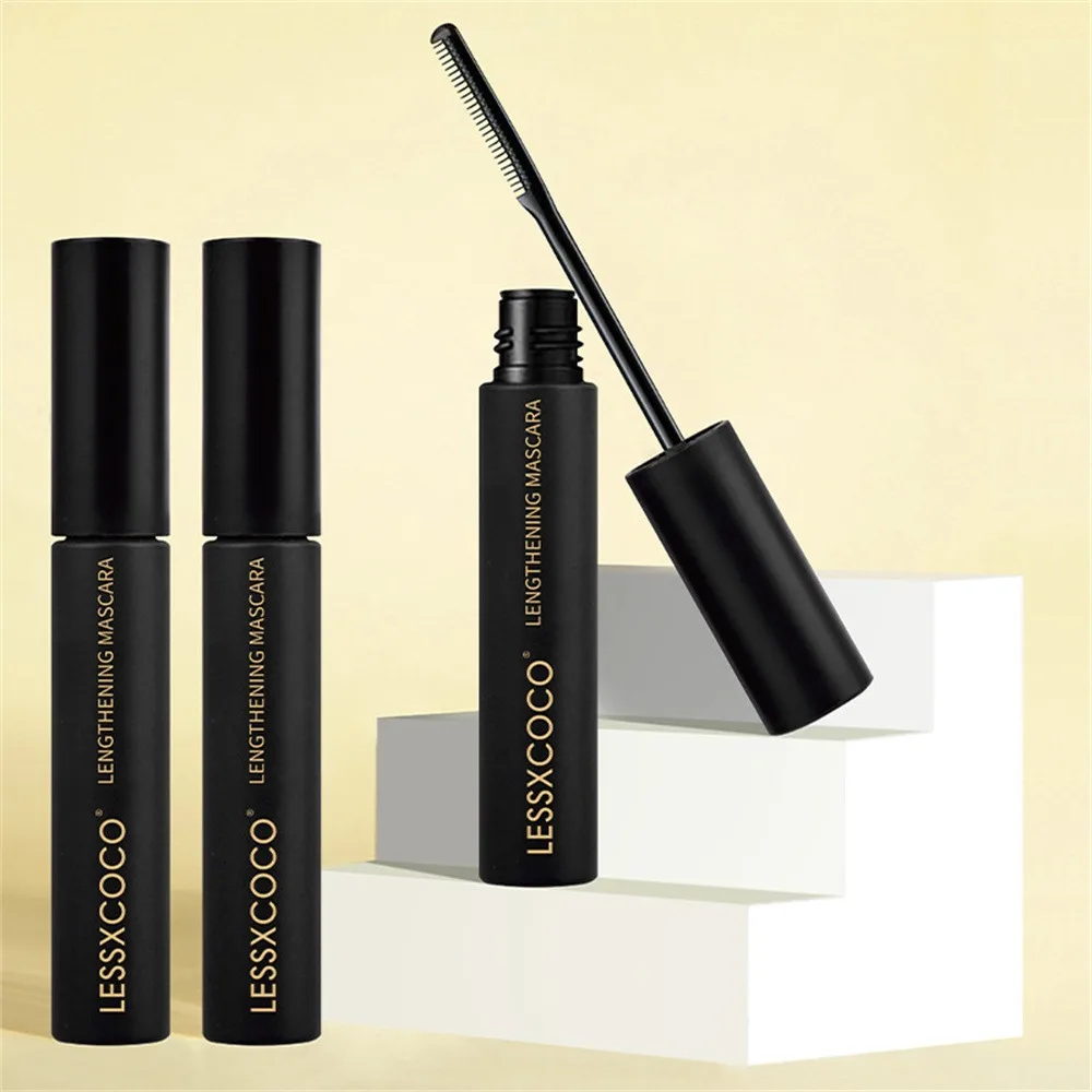 Long-lasting Mascara Slender Jet Black Curling Mascara No Caking Waterproof Mascara Dense Curly Mascara Smooth Repair Flexible