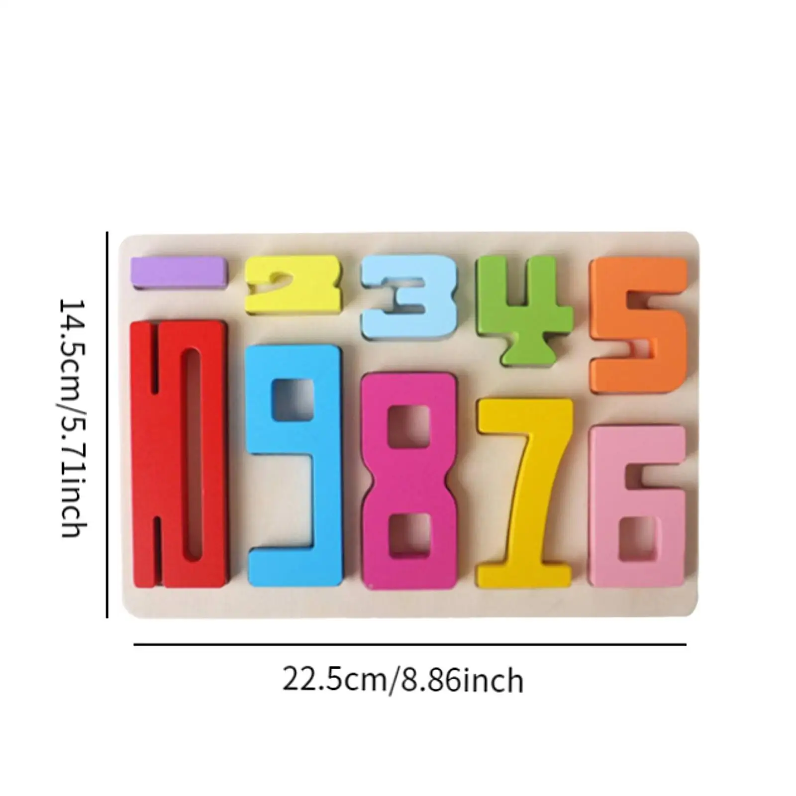 Enigma educativo de madeira para crianças, quebra-cabeça matching number, reconhecimento de cores e formas, brinquedo educativo montessori