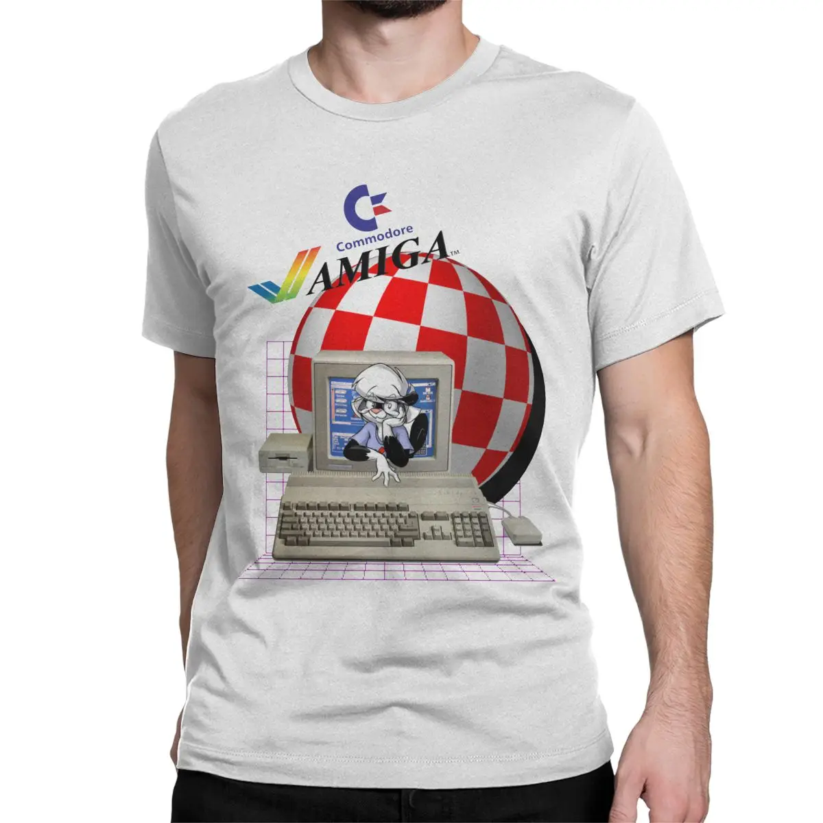 Men Women T-Shirts C64 Amiga Amazing 100% Cotton Tees Commodore 64 Retro Computer Geek Nerd T Shirt Crewneck Clothing Plus Size