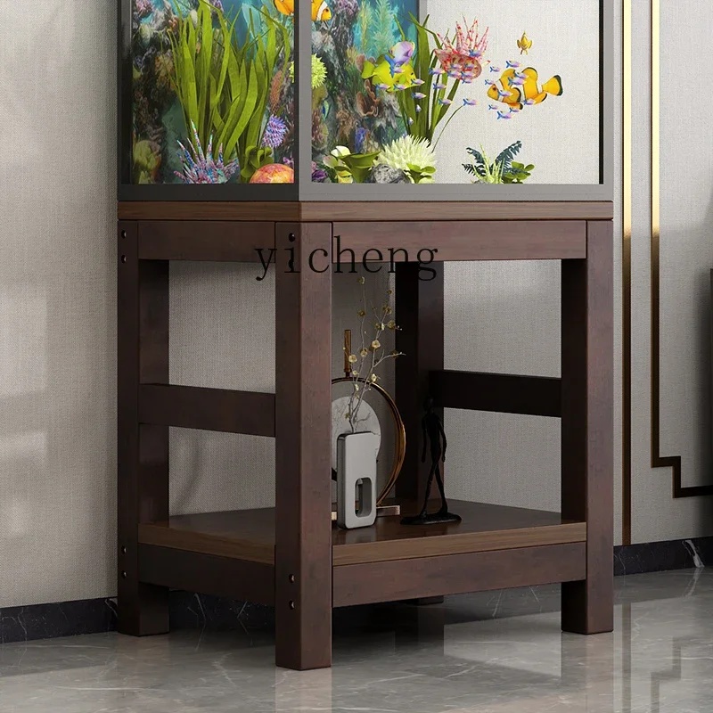 

HSN shelf Solid wood small and medium base Load-bearing fish tank rack Customized fish tank cabinet bottom shelf