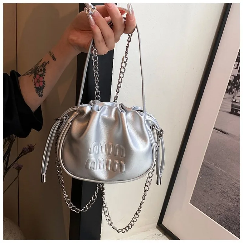 Trendy Crossbody Bag for Women Shoulder Bags Drawstring Women Bucket Bag Purse and Handbags Designer Bag Bolsos De Mujer Сумка