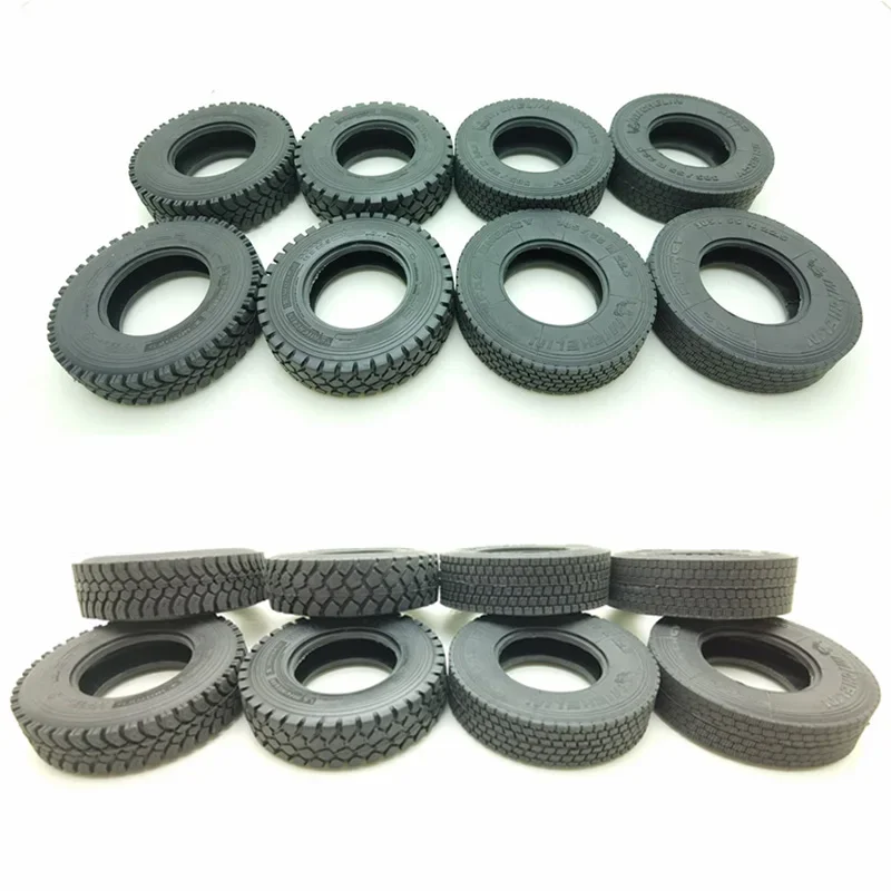 Simulation Tire Gravel Tire Rubber Tread Suitable for 1/14 Tamiya Rc Truck Trailer Tipper Scania Benz Actros Volvo MAN Iveco DIY