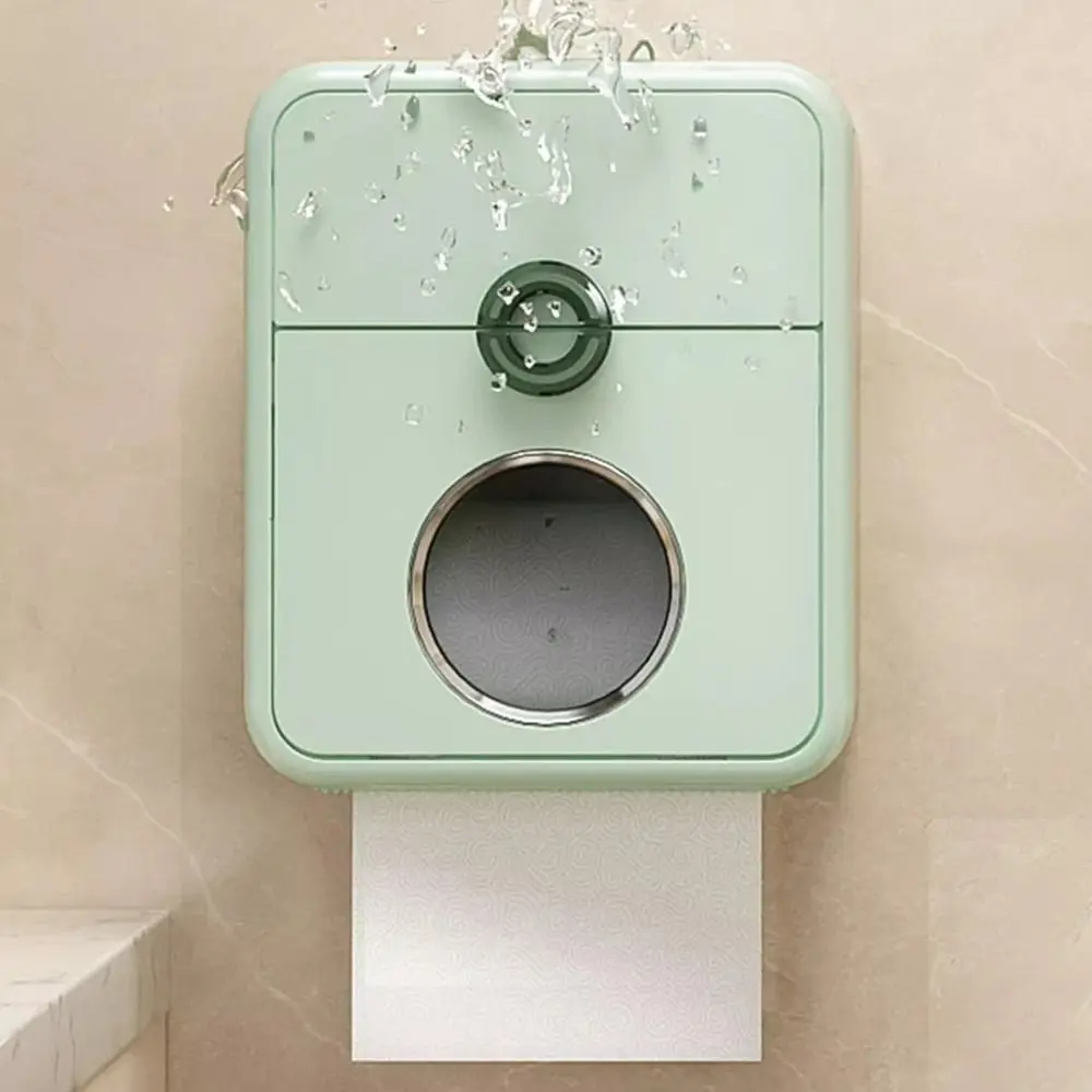 

Пластиковая двухслойная коробка для салфеток без дырокола, большая вместительная коробка для хранения туалетной бумаги, водонепроницаемая компактная коробка для бумажных полотенец
