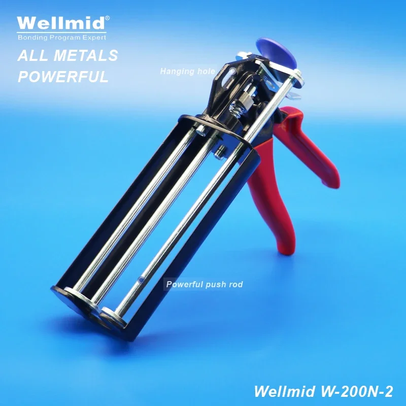 200ml 2:1 AB Powe Glue Dispensing Gun 3M 2K Kit Portable Double Tube Mixing Dispenser Lord Araldite Cartridge Epoxy Adhesive Gun