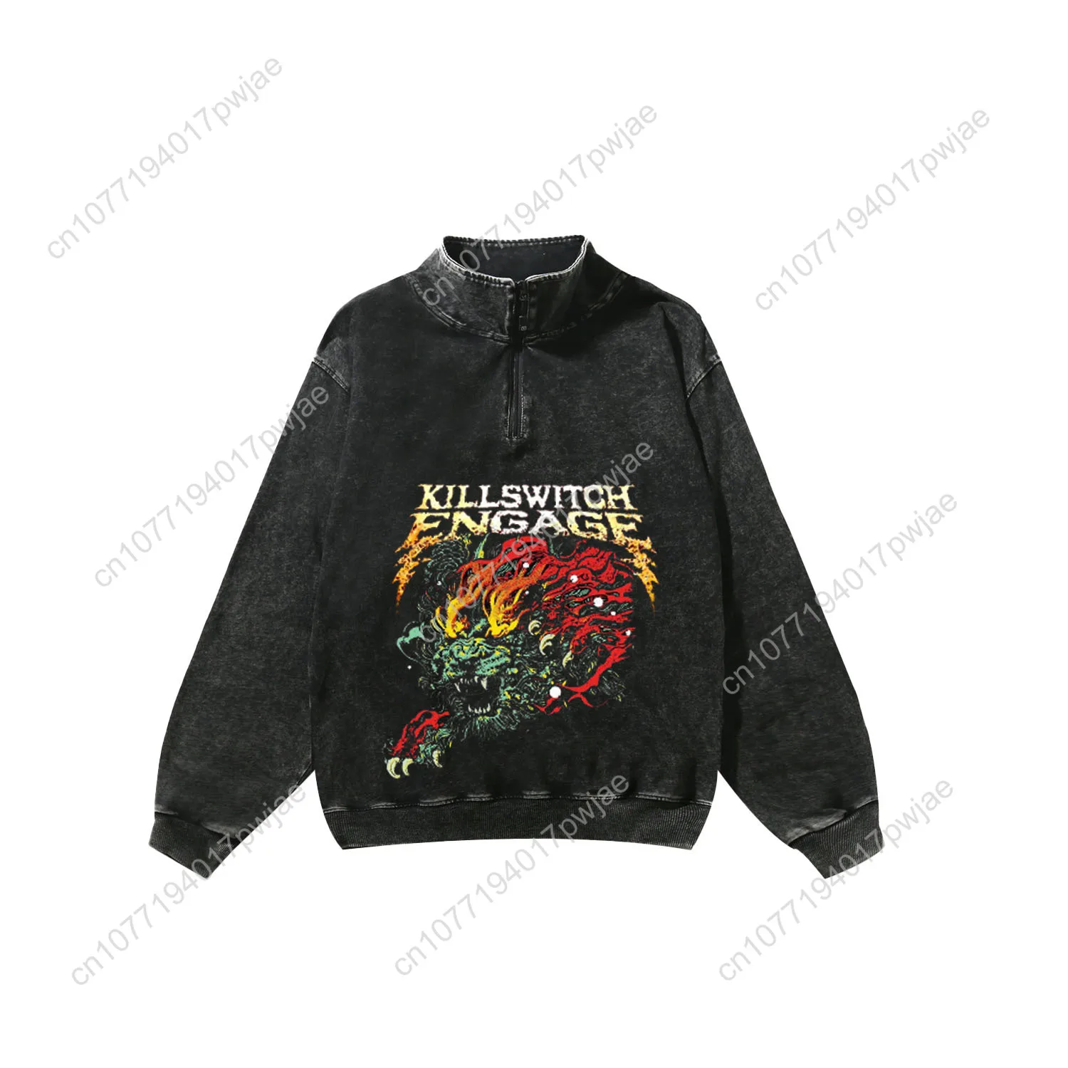 Killswitchs Engages Band Custom Retro Sweatshirt Mans Womans Half Zipper Vintage Sweat Shirt Photo Custom Made Tops