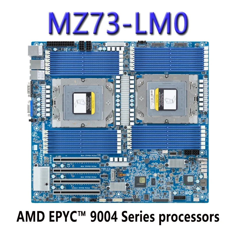 

Для Gigabyte MZ73-LM0 (rev.2.0) материнская плата AMD EPYC серии 9004, процессор DDR5, протестирован хорошо перед отправкой MZ73-LMO