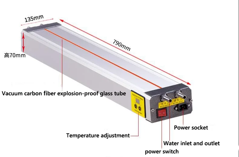 Water-cooled acrylic bending machine, convenient small fast bending device light box billboard plexiglass PVC hot bending