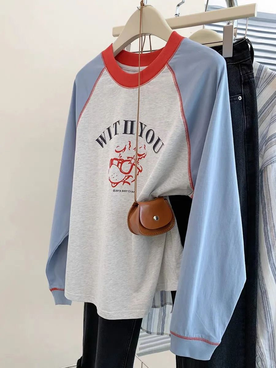 تي شيرت نسائي بأكمام طويلة، قطع علوية مطرزة بالزهور، مقاس نحيف يسمح بمرور الهواء، صيفي أنيق، أنيق، مظهر عمل جامعي يومي #1