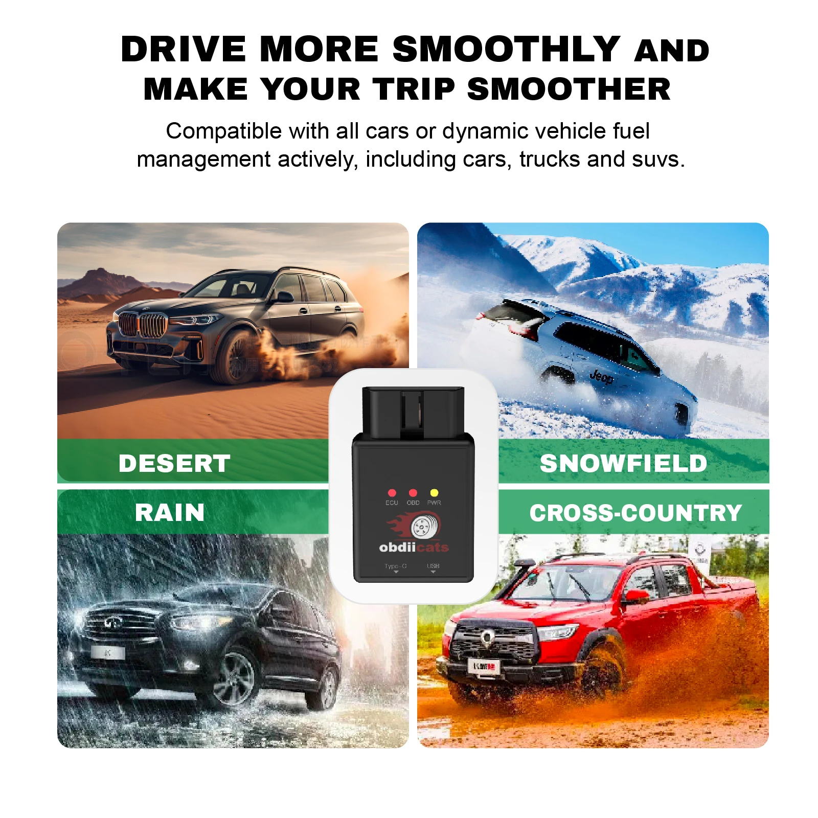 obdiicats HK-V3 WIth Intelligent Fast Charging HK-V3FC Oil Saver Reduce Consumption Fuel Save More Power OBD2 Chip Tuning Box