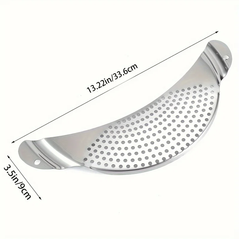 1pc Stainless Steel Kitchen Strainer, Food Safe, Dishwasher Safe, Rust-Free, Hand Pot Drainer & Fruit Washer for Kitchen