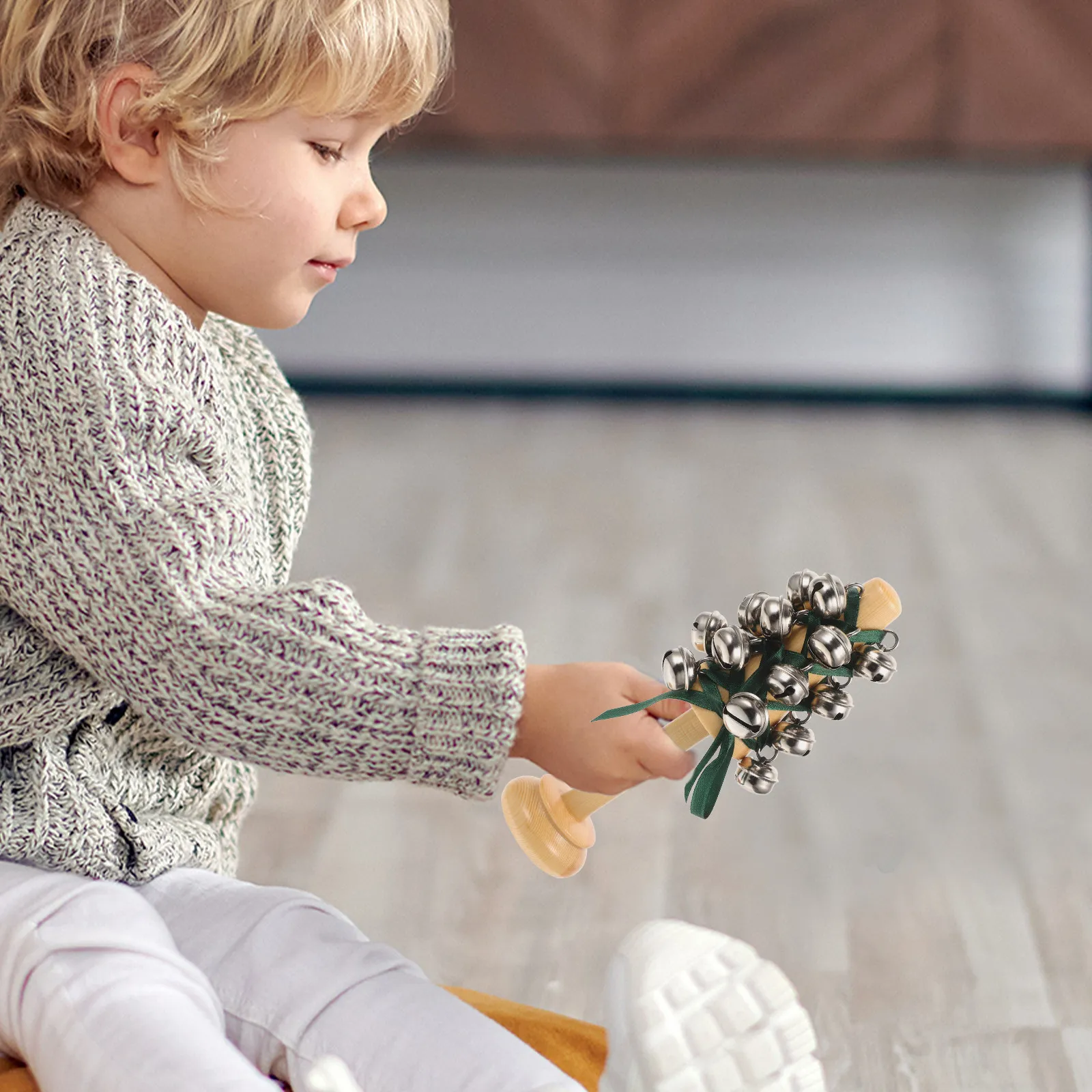 christmas-tree-shape-kids-music-bell-instrument-hand-shaking-rattle-educational-wooden-handbell-for-toddlers-baby-comfort-rattle