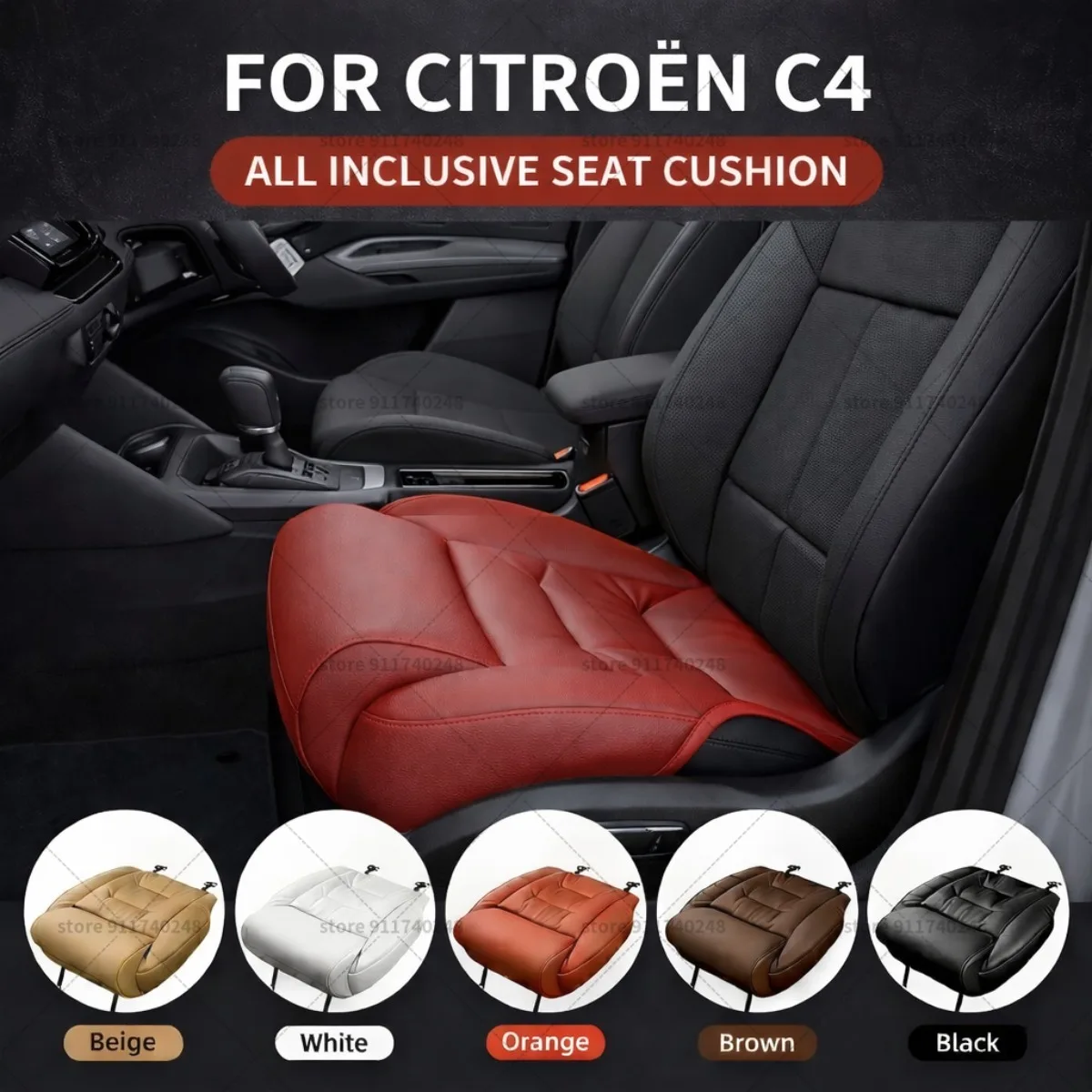 

Подушка-удлинитель для поддержки ног в сиденье автомобиля Citroën C4, накладка на сиденье из пены с эффектом памяти, аксессуары для интерьера