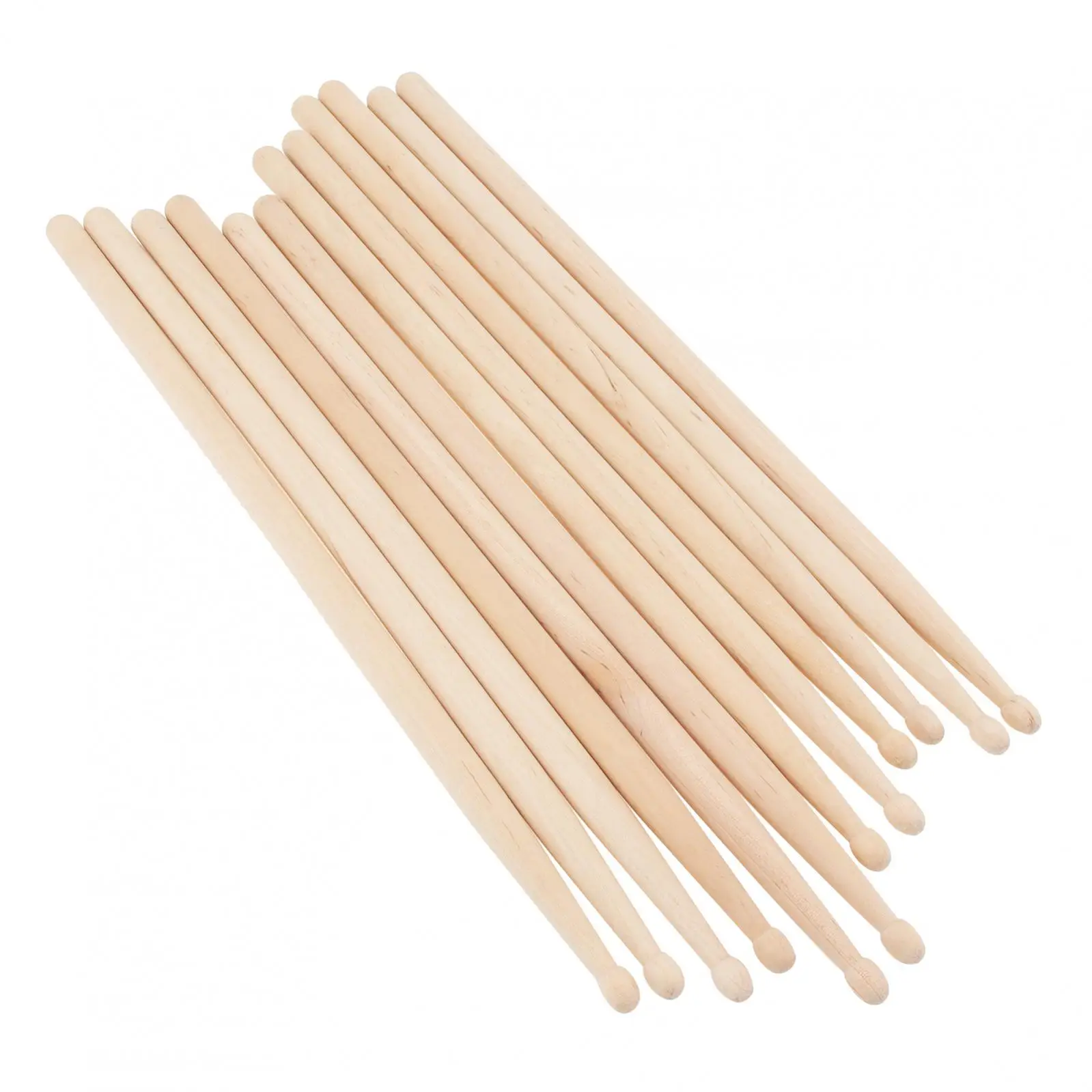 12pcs 5A Drum Sticks Classic Maple Wood Drumsticks Percussion Musical Instruments Practice Drum Stick for Jazz Drum Exercise