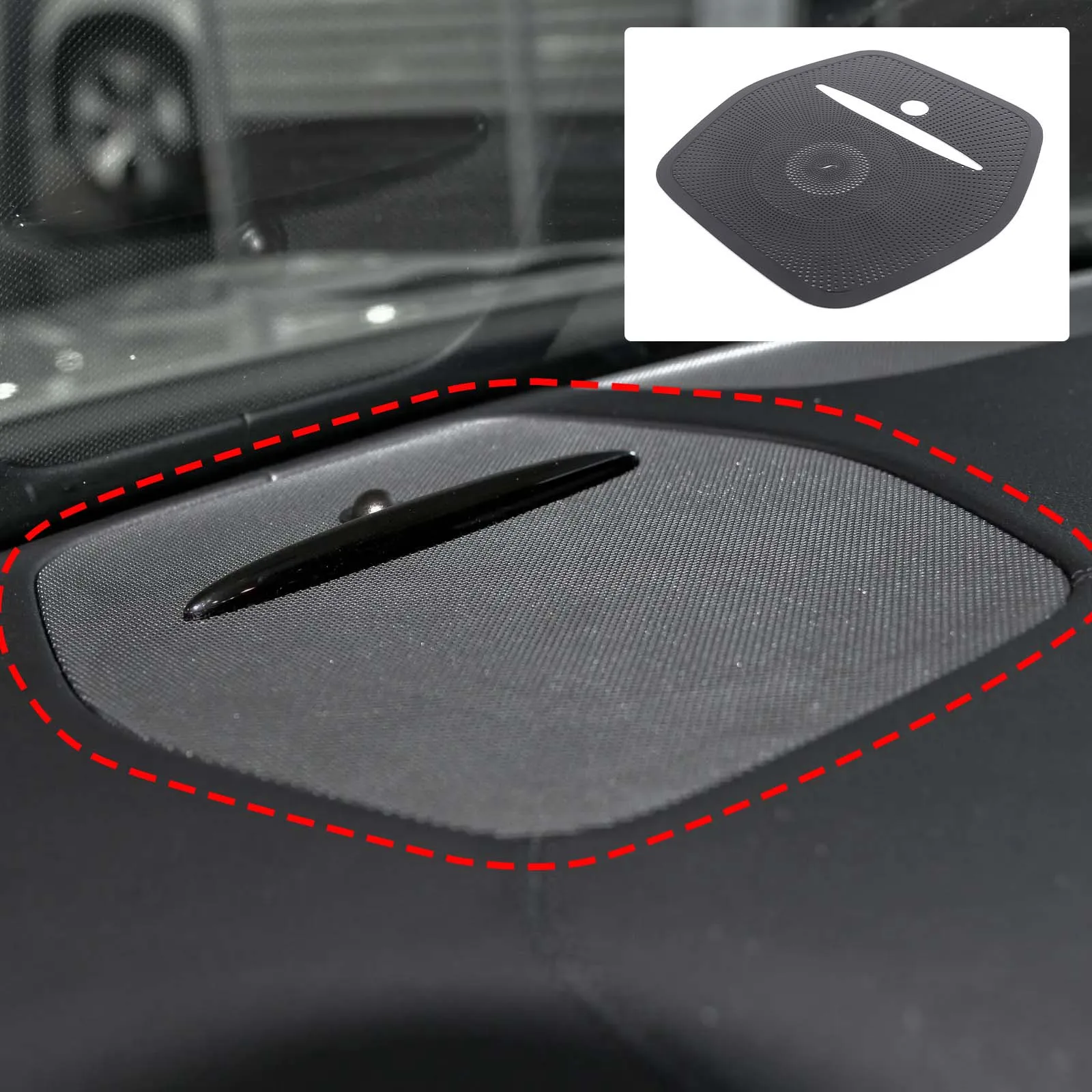 

[Ready Stock] Dashboard Stainless Steel Speaker Grill Cover For Mercedes GLE GLS ML