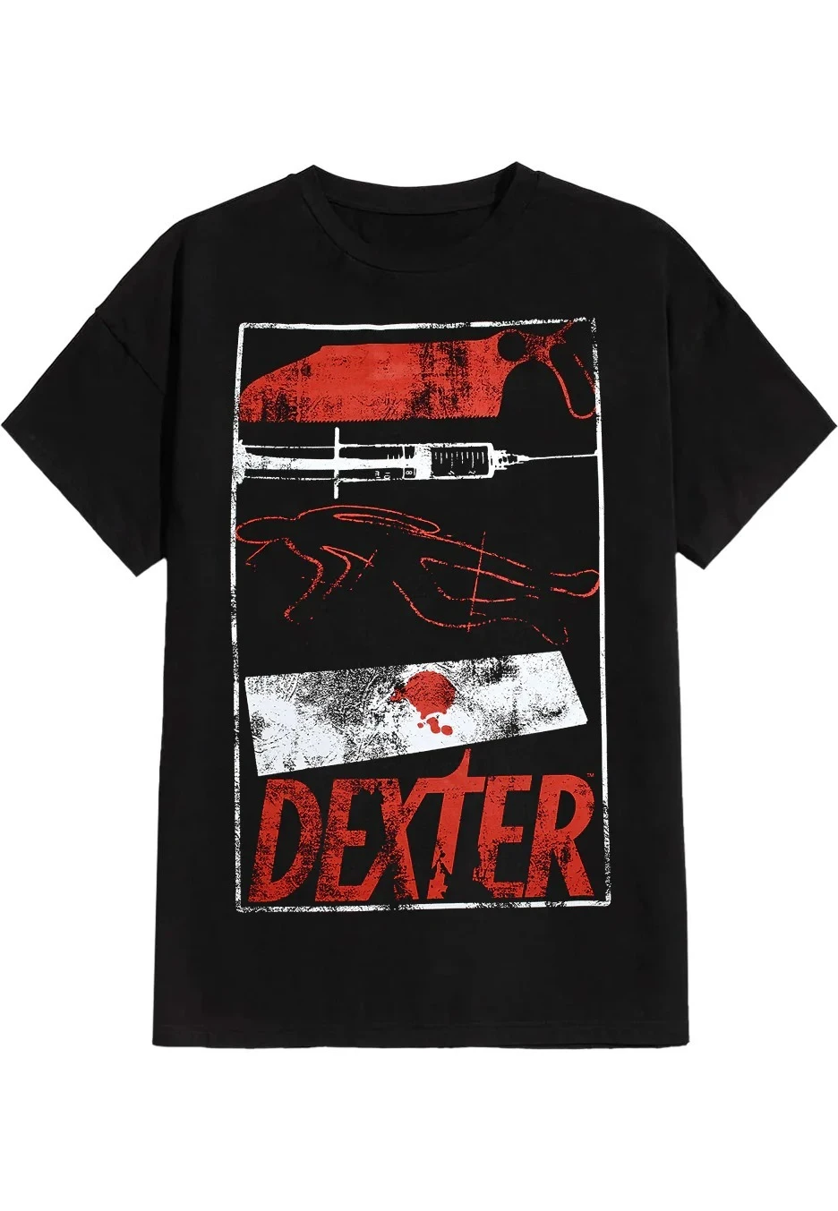 

Dexter Signs Band Street Fashion Fashion Trend Printing Summer Luxury Brand Cotton Men's and Women's T-Shirts Short Sleeves