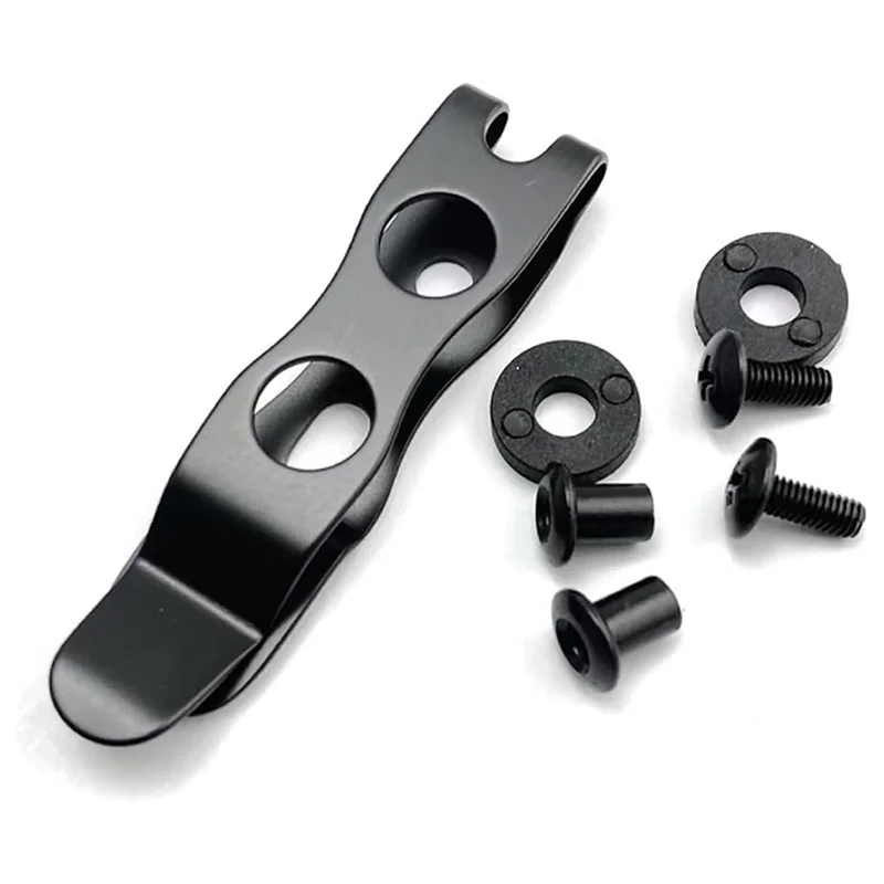 ABRB-Fodero per coltello con clip da cintura, clip in pelle metallica, sostituzione clip per coltello, clip da cintura universale, accessori per la creazione di pelle