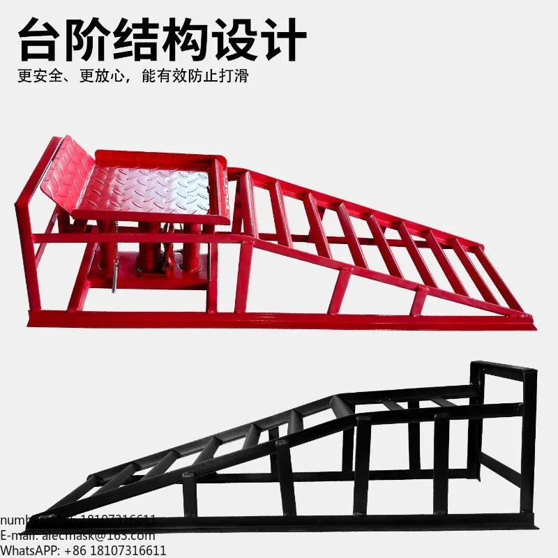 Car Repair Ramp Auto Repair Lifting Car Tires Maintenance Bracket Lifting Hydraulic Iron