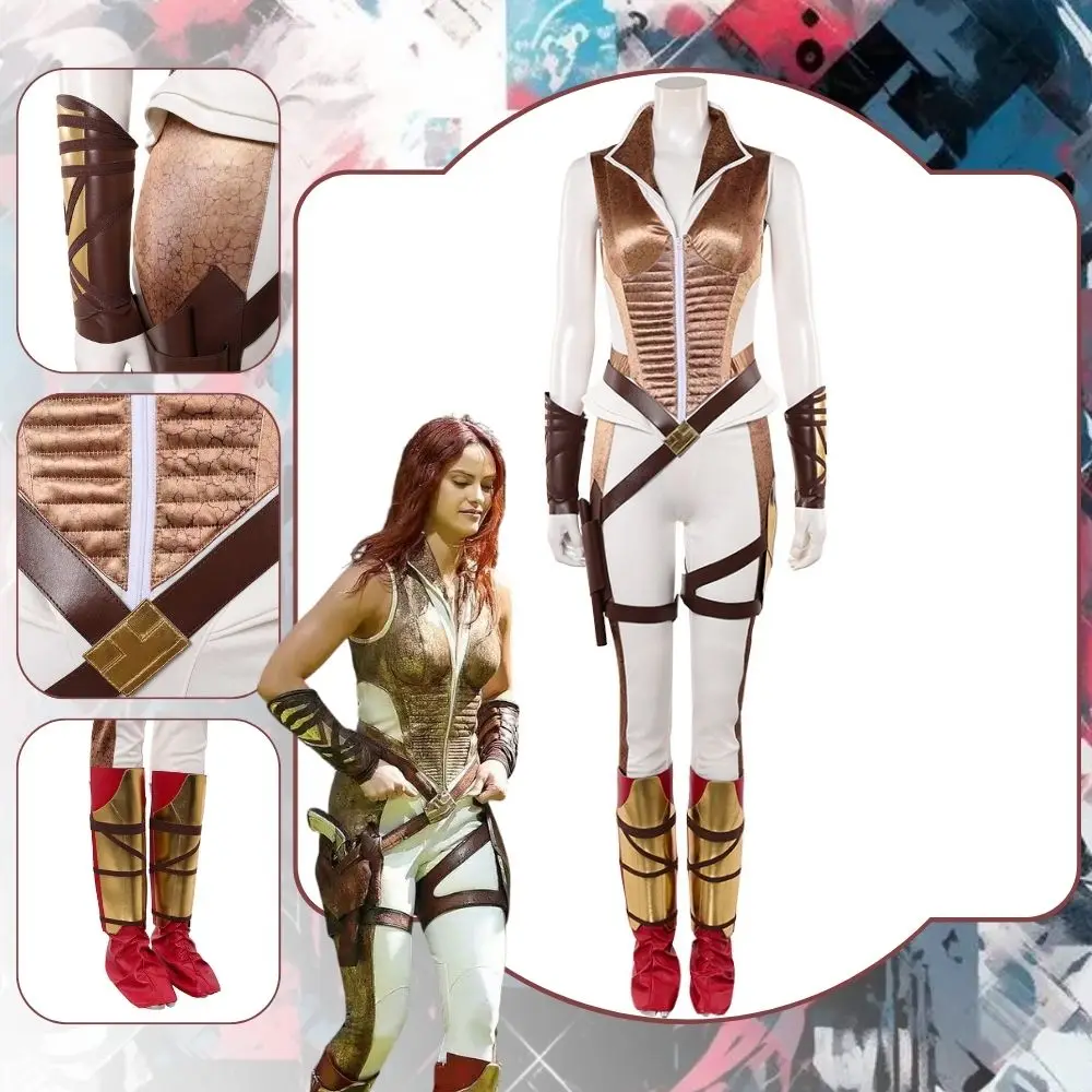 

Fantasia Teela Cosplay Uniform Harness Belt Bags for Women Movie Universe Masters Roleplay Costume Halloween Carnival Clothes