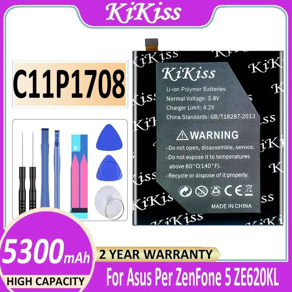 

C11P1708 5300 мАч для Asus Zenfone 5 ZE620KL аккумулятор для мобильного телефона с высокой совместимостью