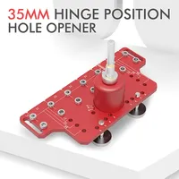 1 Set Drilling Guide Template Aluminum Pocket Hole Jig Kit System Holes Jig Hinge Puncher Locator Aluminum Pocket Hole Jig Kit