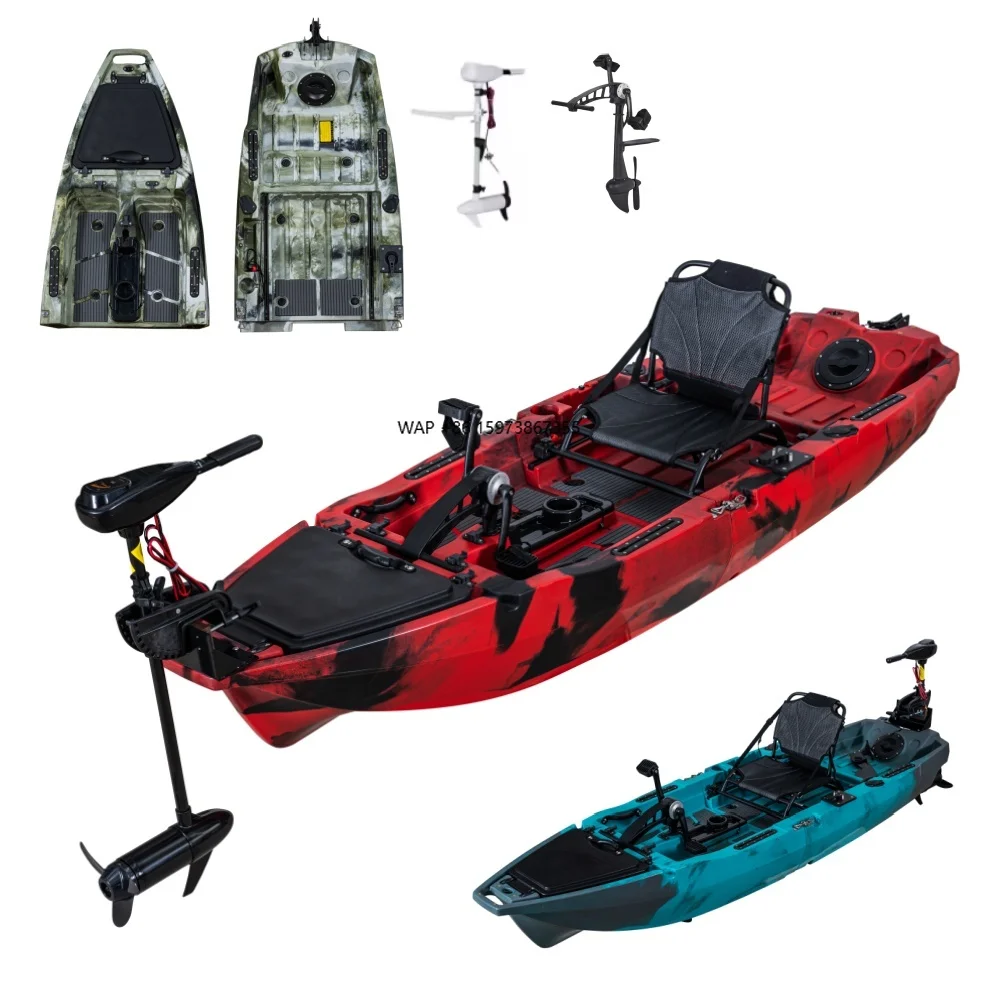 

2025 New Design Super Lightweight 10ft Modular Kayak HDPE Hull Pedal Drive Easy Store 1 Person Fishing Canoe 3m Plastic Single