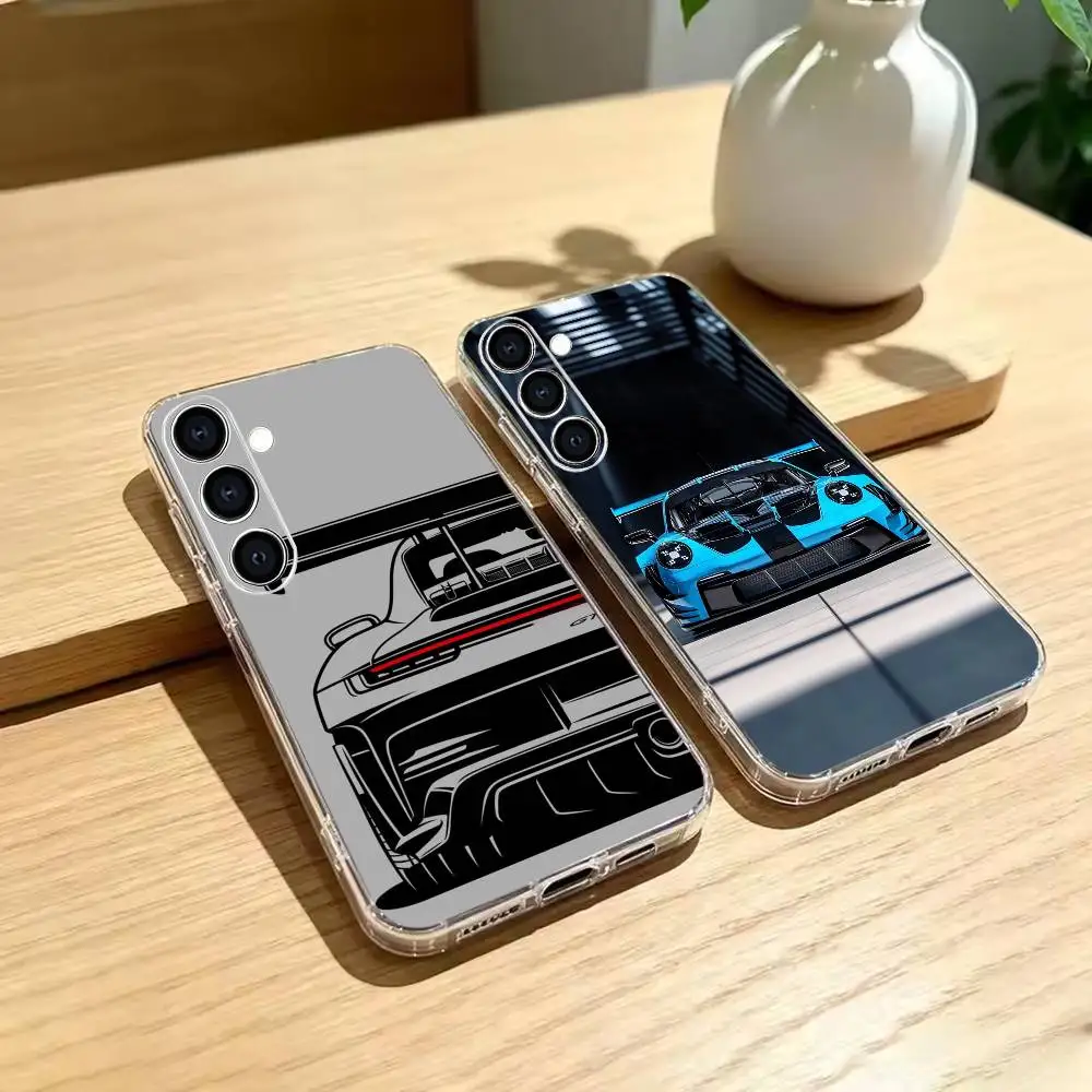 PRO S-superCars GT3 R-S  Phone Case Transparent Soft case Silicone For Samsung A73,A72,A71,A70,A53,A52,A51