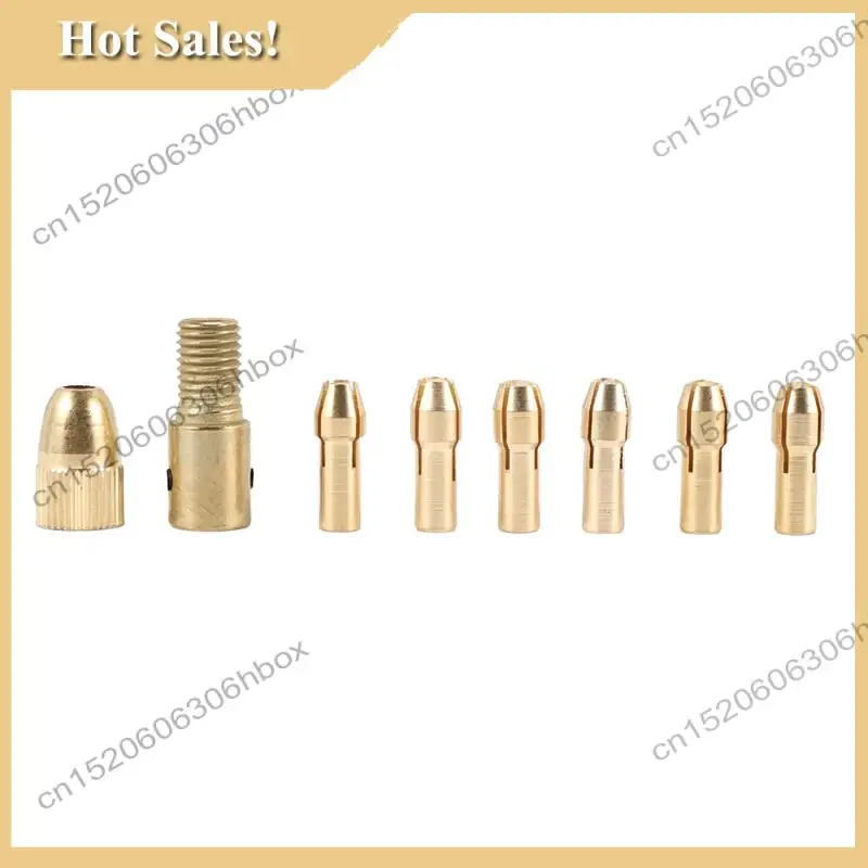 -HOPE 1Pc Dc 12V 500Ma Mirco Motor With 6Pcs 0.5-3.2Mm Drill Collet Electric Pcb Tool Set