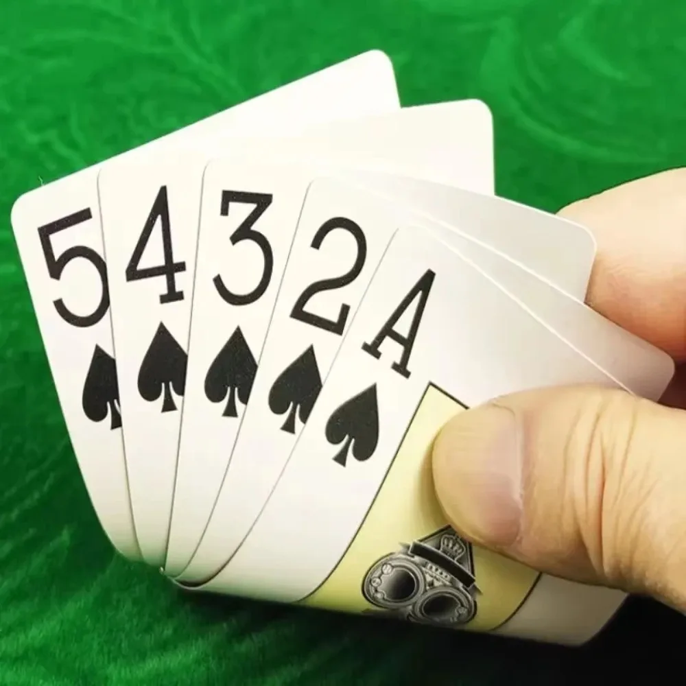 Set Waterproof Playing Cards for Baccarat Texas Hold'em, Durable Smooth Poker Cards for Bridge Casino Home Party Games image 4