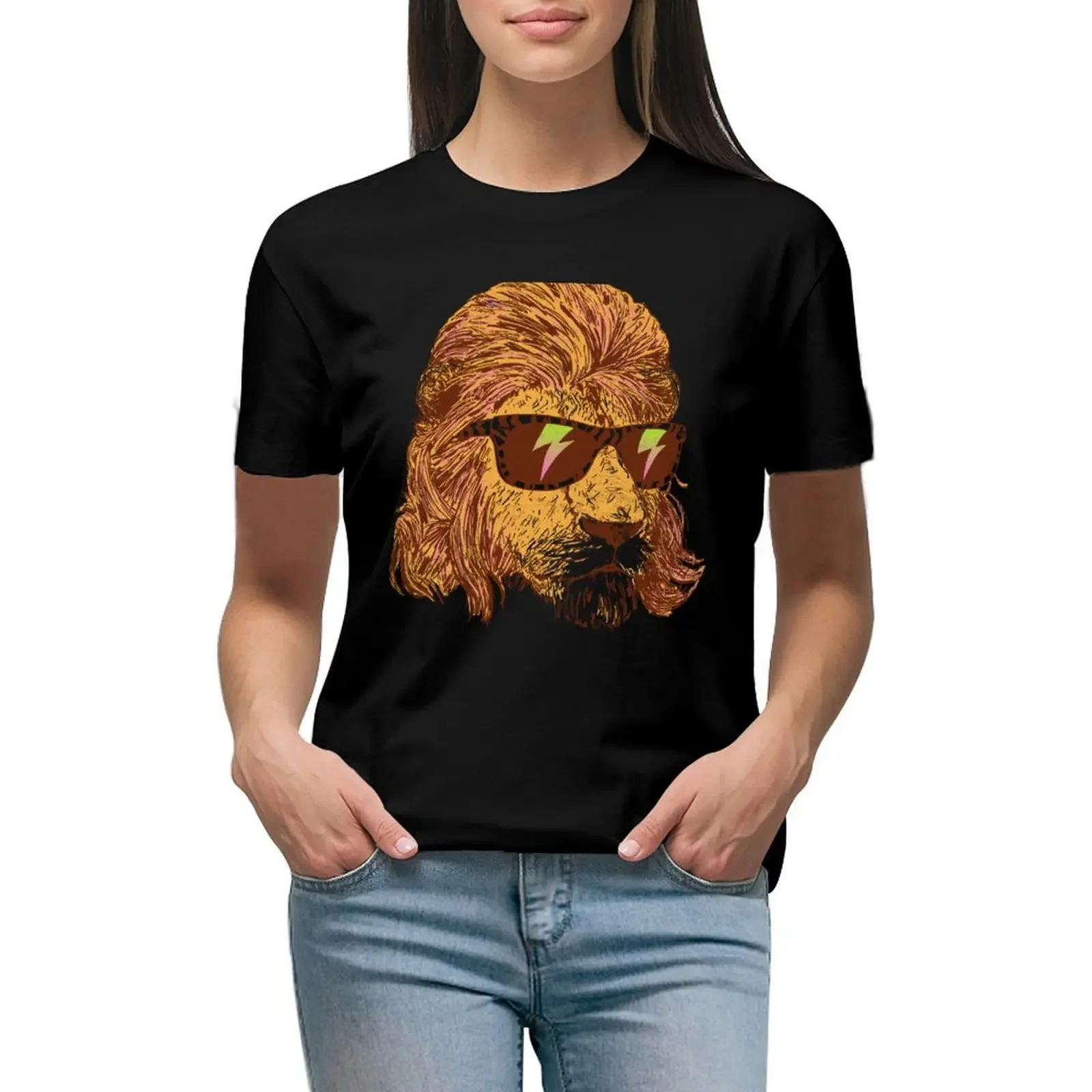 

King Of The '80s T-Shirt Short sleeve tee Female clothing graphics clothes for woman