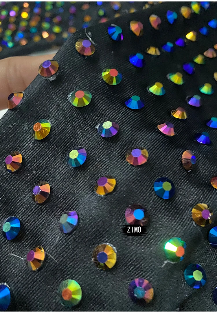 Shiny Alldiamond Tight Jumpsuit For Women Sexy Dance Elastic Performance Costume Night Party Stage Nightclub Singer Costume