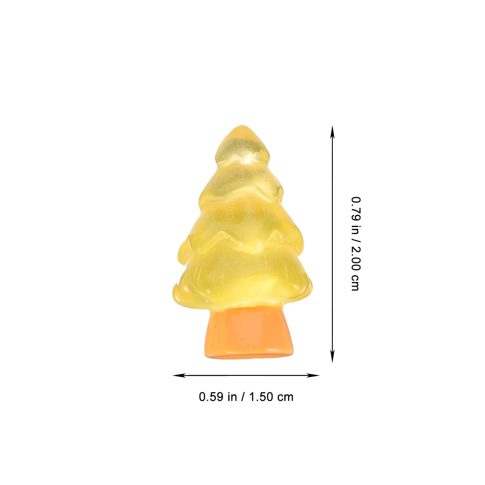 

16Pcs Mini Resin Christmas Tree Luminous Desktop Decor Tabletop Xmas Holiday Party Supplies Mini Christmas Trees