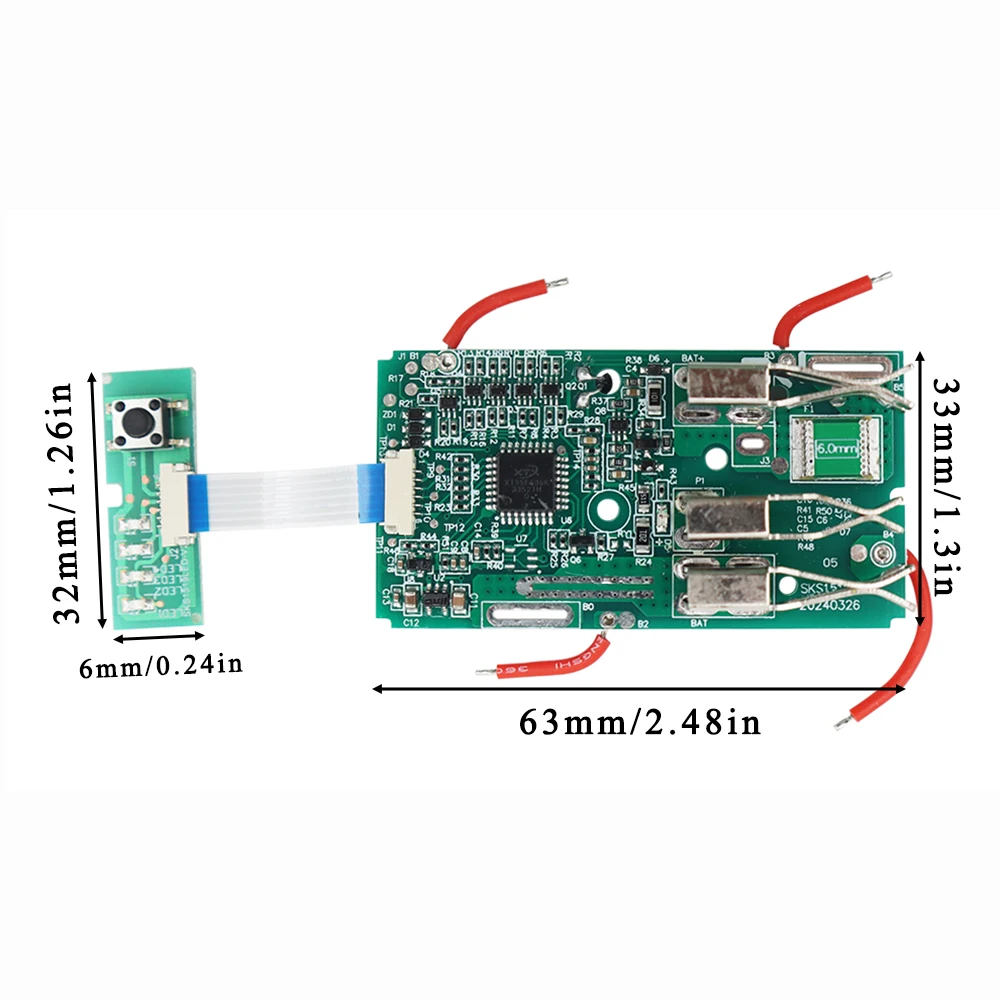 10X18650 Li-ion Battery Plastic Case Shell Housing Protection Circuit Board PCB Box for Devon 20V Lithium Battery 5Ah Label 5918